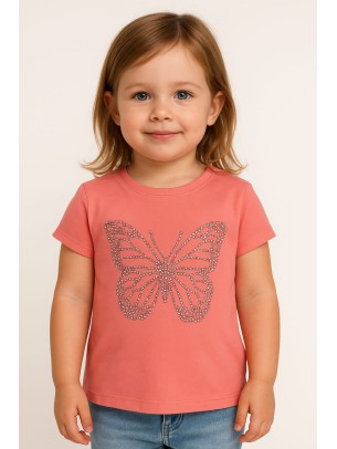 Παιδικο Τ.shirt Για Κοριστι 2-5 Χρονων  Κοραλι