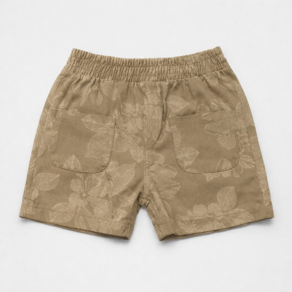 Βρεφικό Σορτς Παντελόνι Για Κορίτσι 6-36 Μηνών Λαδί