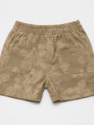 Βρεφικό Σορτς Παντελόνι Για Κορίτσι 6-36 Μηνών Λαδί