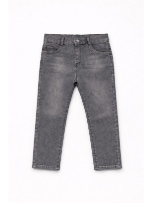 Παιδικό Παντελόνι Τζιν Για Αγόρι 10-13 Χρονών Ανθρακί