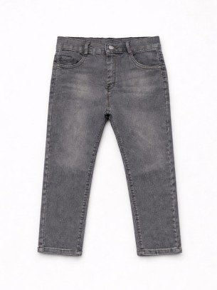 Παιδικό Παντελόνι Τζιν Για Αγόρι 10-13 Χρονών Ανθρακί