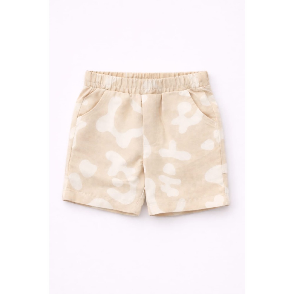 Βρεφικό Σορτς Παντελόνι Για Αγόρι 6-36 Μηνών Μπεζ