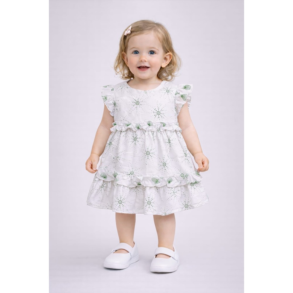 Βρεφικό Φόρεμα 6-36 Μηνών Λευκό