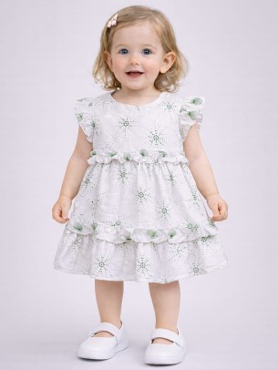 Βρεφικό Φόρεμα 6-36 Μηνών Λευκό