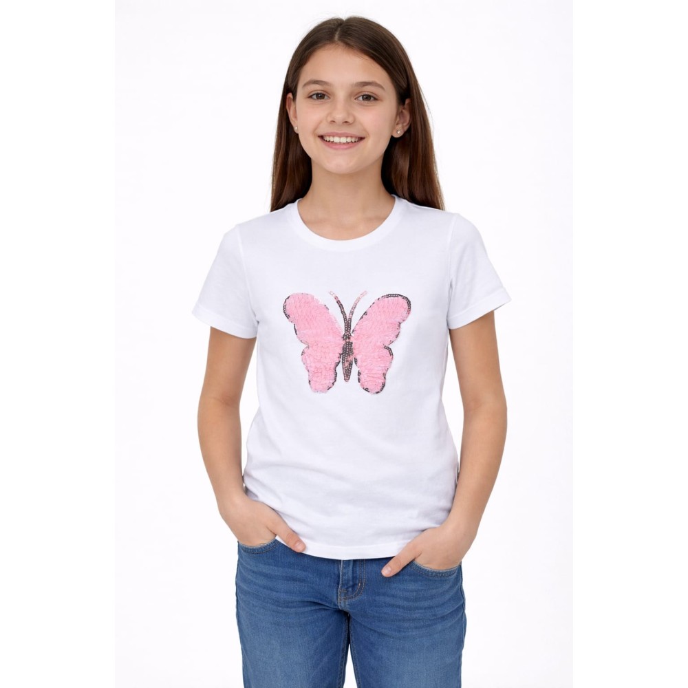 Παιδική Μπλούζα Για Κορίτσι 10-13 Χρονών Λευκό