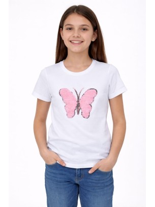 Παιδική Μπλούζα Για Κορίτσι 10-13 Χρονών Λευκό