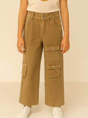 Παιδικο Παντελονι Για Κοριτσι 6-10 Χρονων Καφε