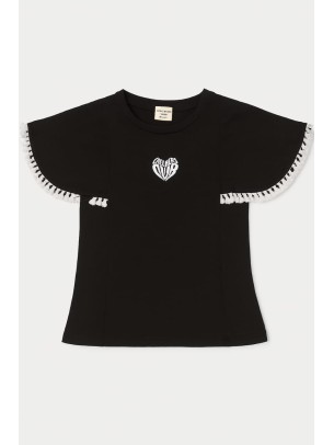 Παιδικο Τ.shirt Για Κοριστι 6-10 Χρονων Μαυρο