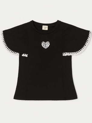 Παιδικο Τ.shirt Για Κοριστι 6-10 Χρονων Μαυρο