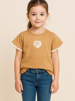 Παιδικο Τ.shirt Για Κοριστι 6-10 Χρονων Καφε