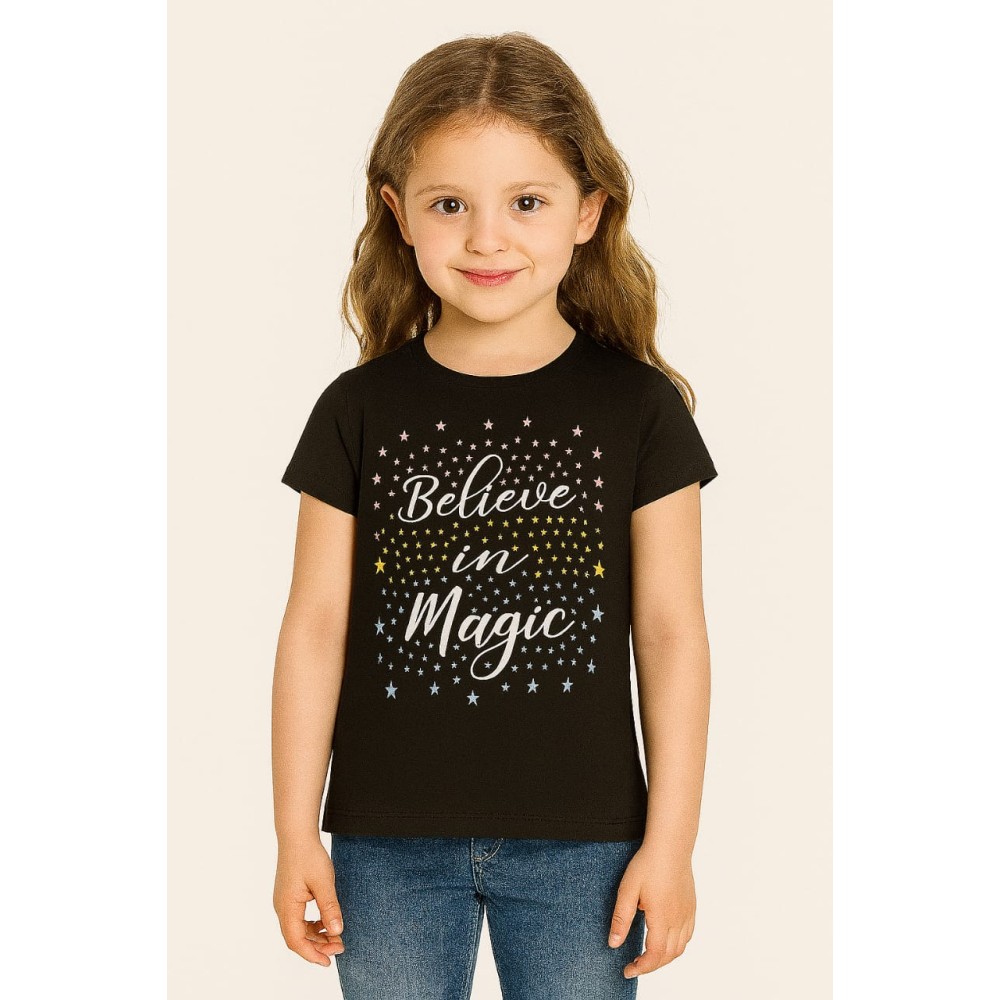 Παιδικο Τ.shirt Για Κοριστι 6-10 Χρονων  Μαυρο