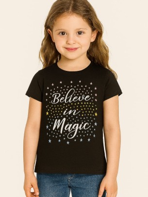 Παιδικο Τ.shirt Για Κοριστι 6-10 Χρονων  Μαυρο