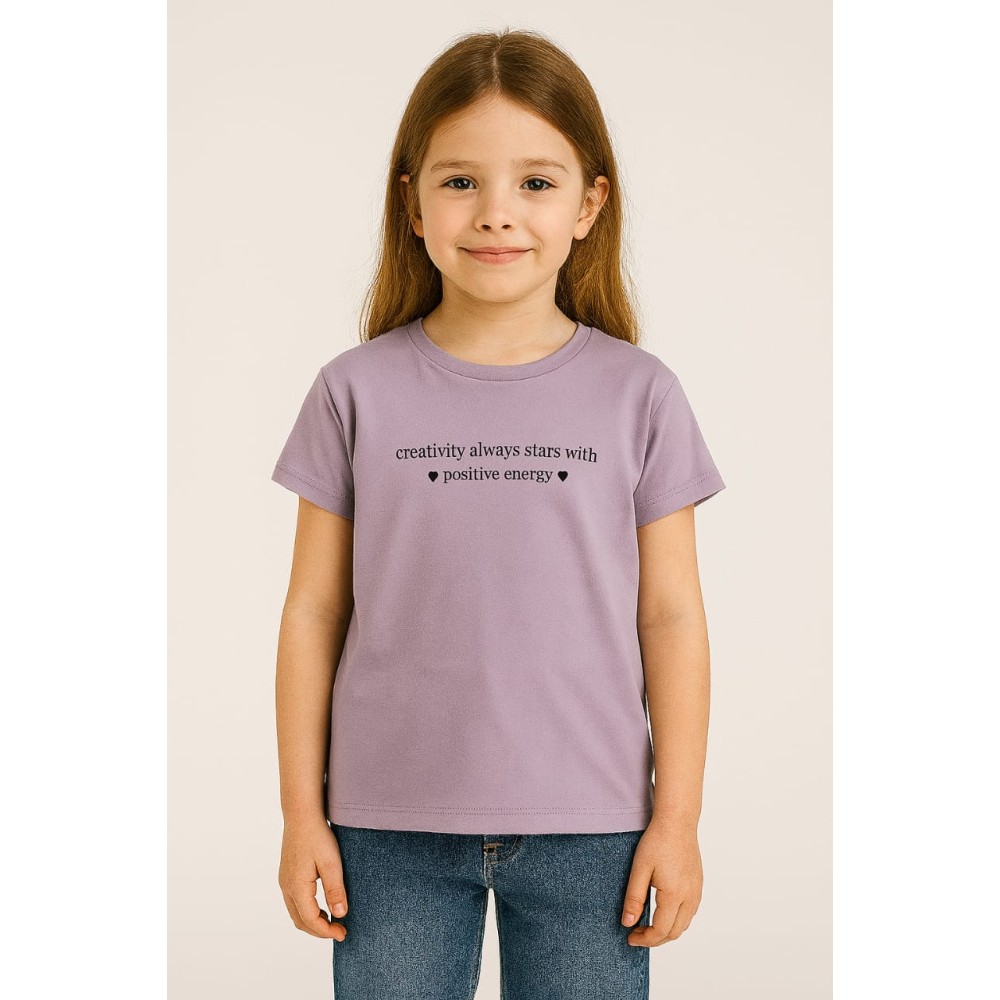 Παιδικο Τ.shirt Για Κοριστι 6-10 Χρονων  Μωβ