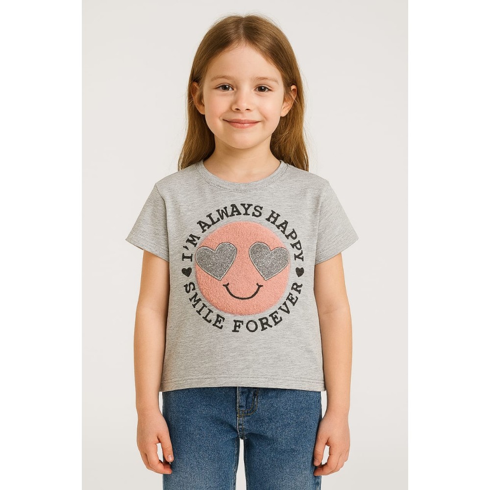 Παιδικο Τ.shirt Για Κοριστι 6-10 Χρονων  ΓΚρι