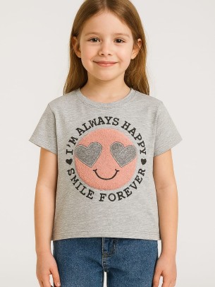 Παιδικο Τ.shirt Για Κοριστι 6-10 Χρονων  ΓΚρι