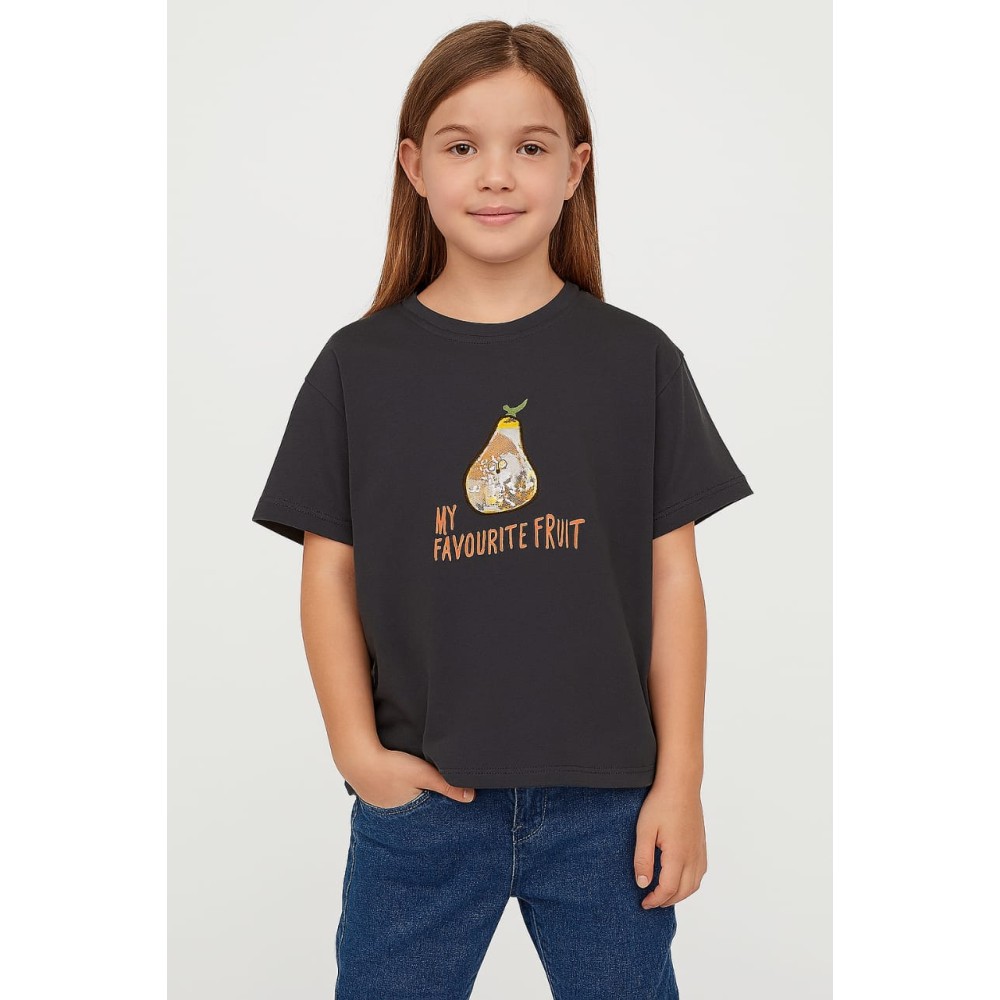 Παιδικο Τ.shirt Για Κοριστι 6-10 Χρονων  Ανθρακι