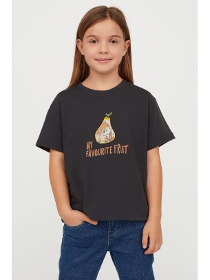 Παιδικο Τ.shirt Για Κοριστι 6-10 Χρονων  Ανθρακι