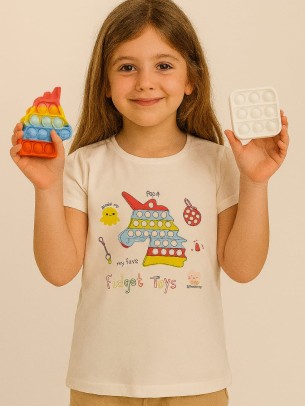 Παιδικο Τ.shirt Για Κοριστι 6-9 Χρονων  Λευκο