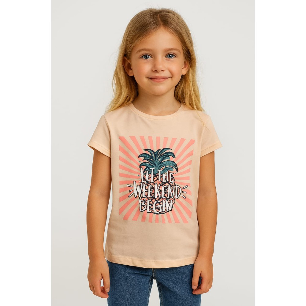 Παιδικο Τ.shirt Για Κοριστι 6-10 Χρονων  Ανοιχτο Σομον