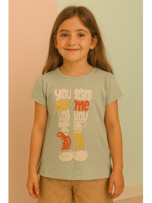 Παιδικο Τ.shirt Για Κοριστι 6-9Χρονων  Φυστικι