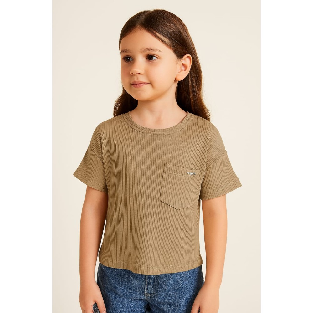 Παιδικο Τ.shirt Για Κοριστι 7-10  Χρονων  Χακι