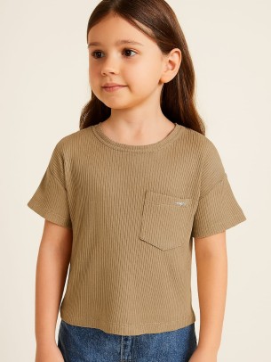 Παιδικο Τ.shirt Για Κοριστι 7-10  Χρονων  Χακι