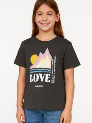 Παιδικο Τ.shirt Για Κοριστι 6-9 Χρονων  Ανθρακι