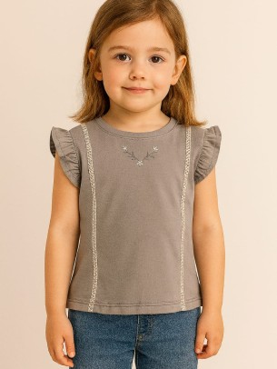 Παιδικο Τ.shirt Για Κοριστι 2-5 Χρονων  Γκρι