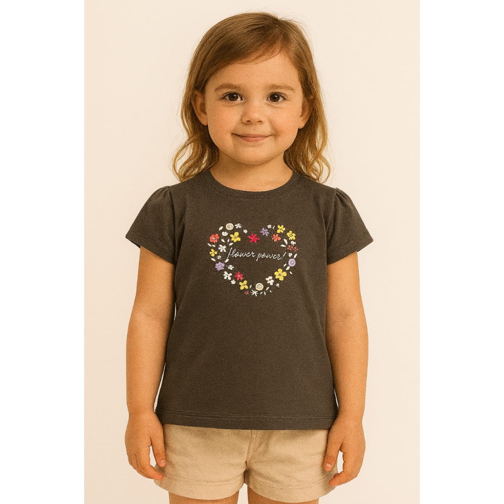 Παιδικο Τ.shirt Για Κοριστι  2-5 Χρονων  Ανθρακι