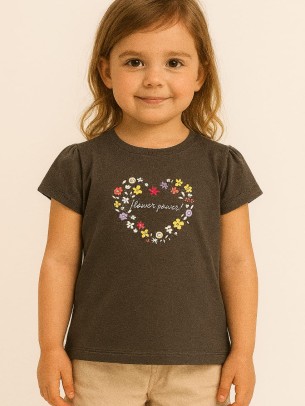 Παιδικο Τ.shirt Για Κοριστι  2-5 Χρονων  Ανθρακι