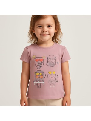 Παιδικο Τ.shirt Για Κοριστι 2-5 Χρονων  Λιλα