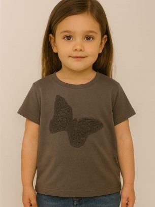 Παιδικο Τ.shirt Για Κοριστι 2-5 Χρονων  Ανθρακι