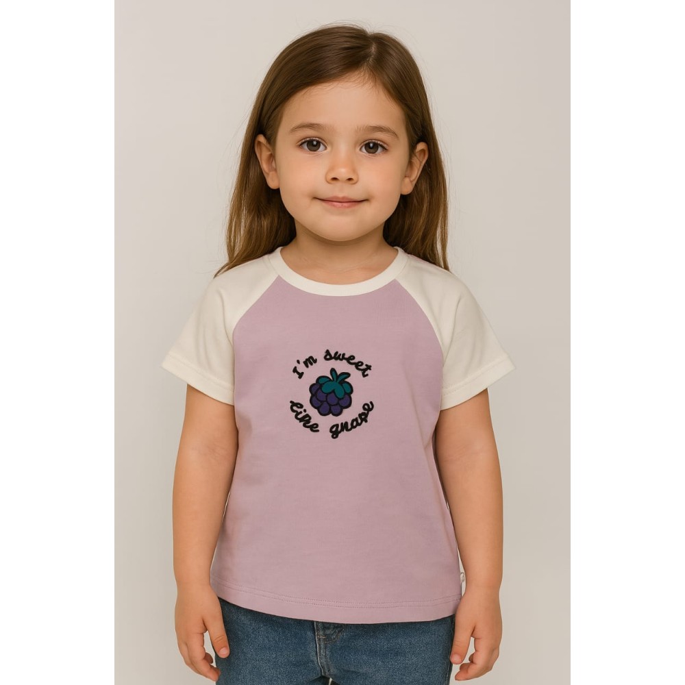 Παιδικο Τ.shirt Για Κοριστι 2-5 Χρονων  Μωβ