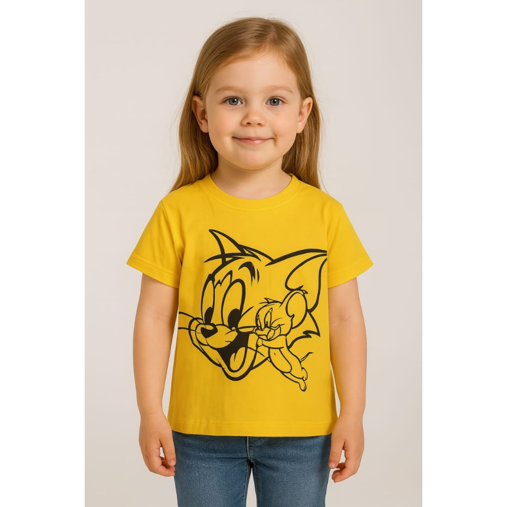 Παιδικο Τ.shirt Για Κοριστι 2-5  Χρονων  Κιτρινο