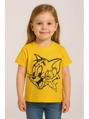 Παιδικο Τ.shirt Για Κοριστι 2-5  Χρονων  Κιτρινο