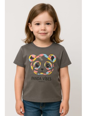 Παιδικο Τ.shirt Για Κοριστι 2-5 Χρονων  Ανθρακι Γκρι