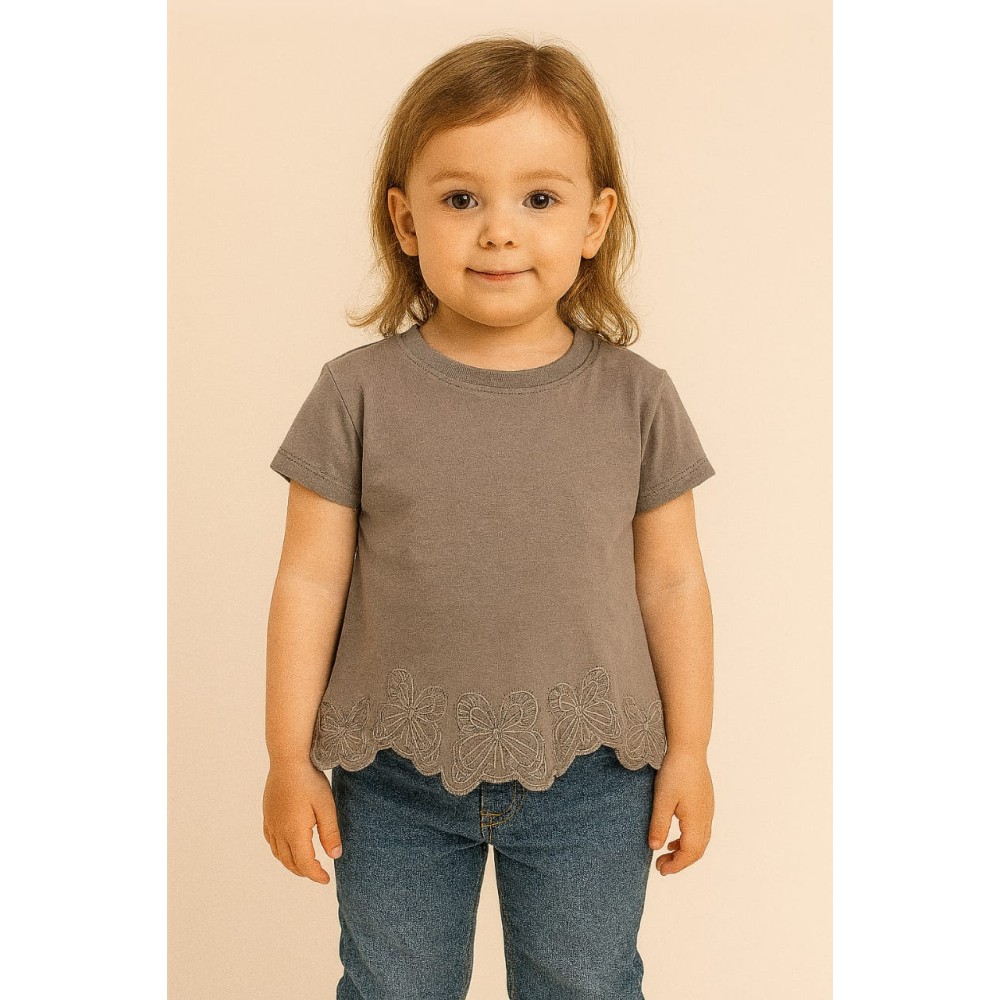 Παιδικο Τ.shirt Για Κοριστι  2-5 Χρονων  Ανθρακι