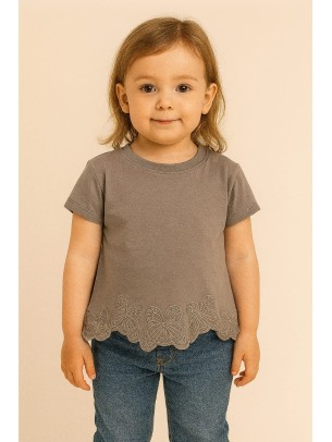 Παιδικο Τ.shirt Για Κοριστι  2-5 Χρονων  Ανθρακι