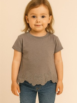 Παιδικο Τ.shirt Για Κοριστι  2-5 Χρονων  Ανθρακι