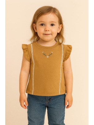 Παιδικο Τ.shirt Για Κοριστι 2-5 Χρονων  Καφε