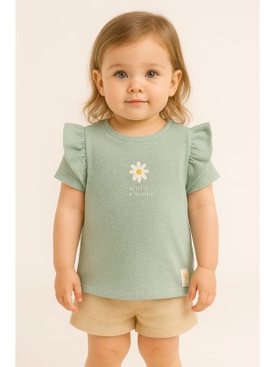 Παιδικο Τ.shirt Για Κοριστι 1-4 Χρονων Χρωμα Μεντας