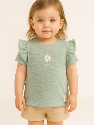 Παιδικο Τ.shirt Για Κοριστι 1-4 Χρονων Χρωμα Μεντας