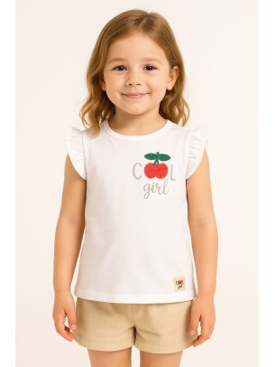 Παιδικο Τ.shirt Για Κοριστι 3-6 Χρονων  Λευκο