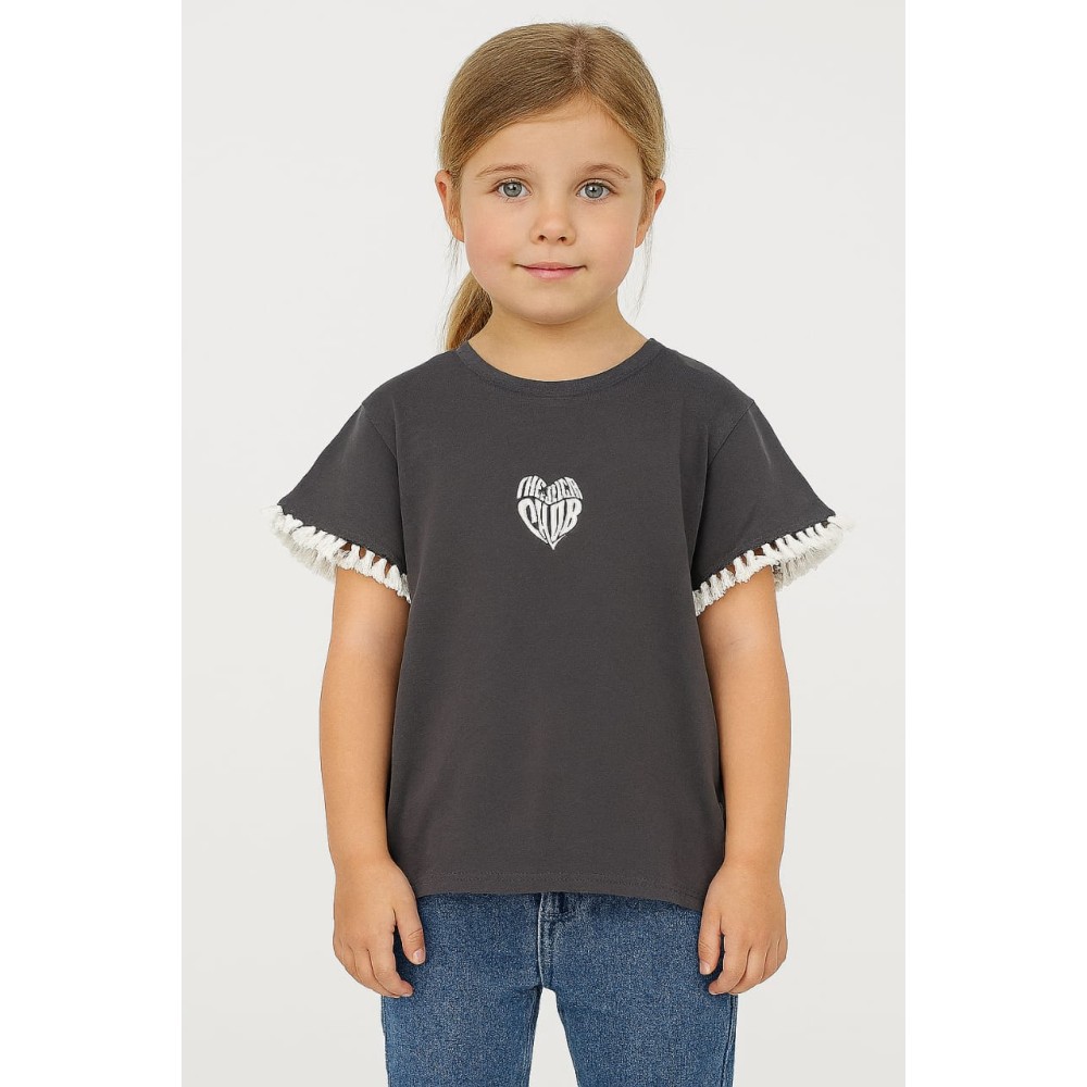 Παιδικο Τ.shirt Για Κοριστι  2-5  Χρονων  Γκρι