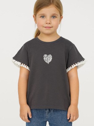 Παιδικο Τ.shirt Για Κοριστι  2-5  Χρονων  Γκρι