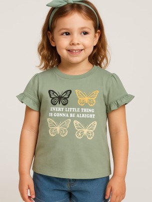 Παιδικο Τ.shirt Για Κοριστι 2-5 Χρονων  Ανοιχτο Πρασινο