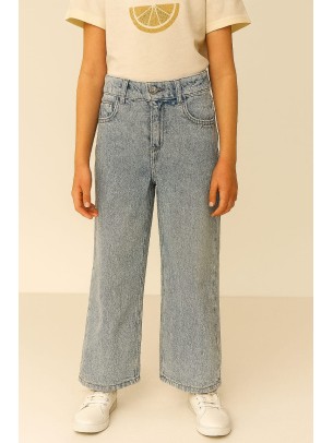 Παιδικο Παντελονι Τζιν Για Κοριτσι 6-10  Ανοιχτο Μπλε