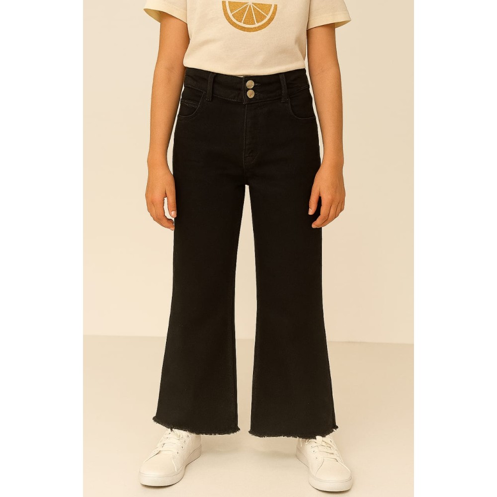 Παιδικο Παντελονι Τζιν Για Κοριτσι 10-15 Χρονων  Μαυρο