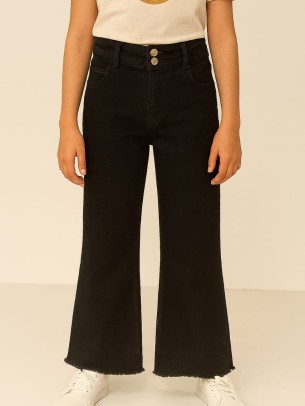 Παιδικο Παντελονι Τζιν Για Κοριτσι 10-15 Χρονων  Μαυρο