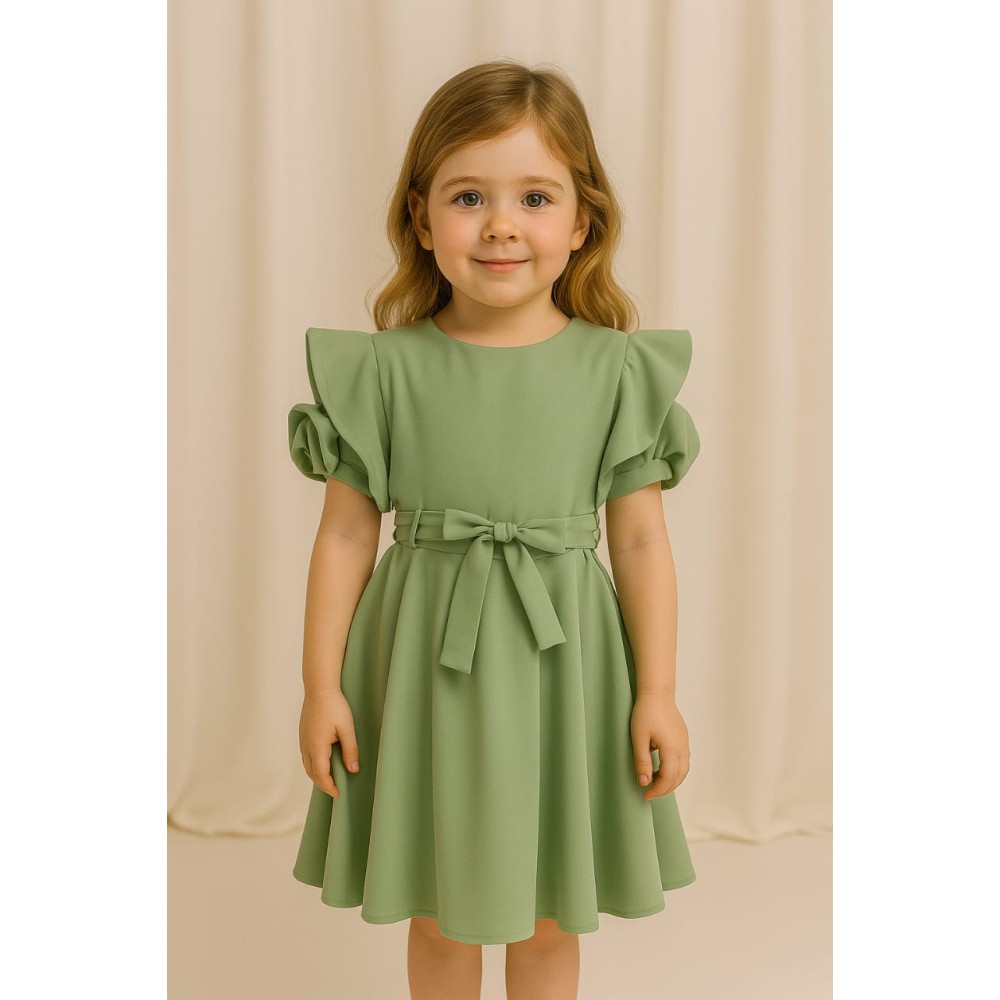 Παιδικο Φορεμα 6-12  Χρονων Φυστικι